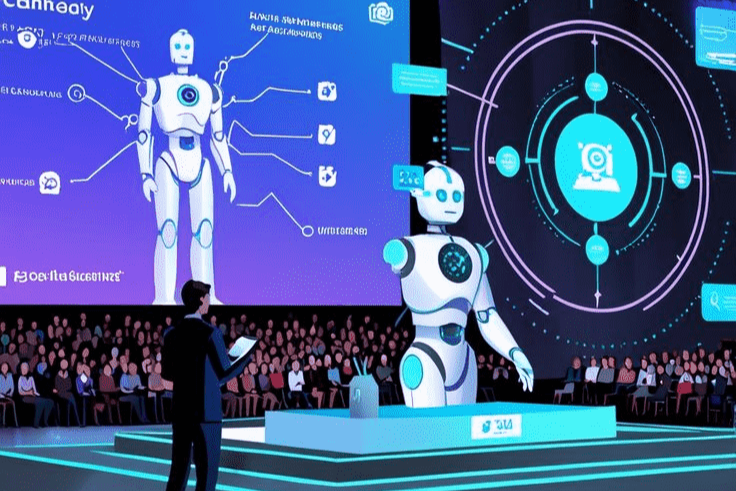 Hình ảnh giả định sử dụng công nghệ AI Chatbots vào điều phối sự kiện 